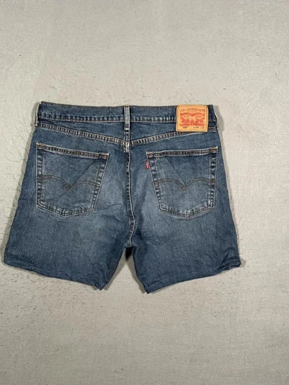 Levi’s 505 Blue Denim Shorts Straight Fit Vintage W32 I7
